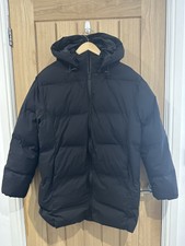 Ladies Black Everlast Mid Bubble Coat Size 8 #r