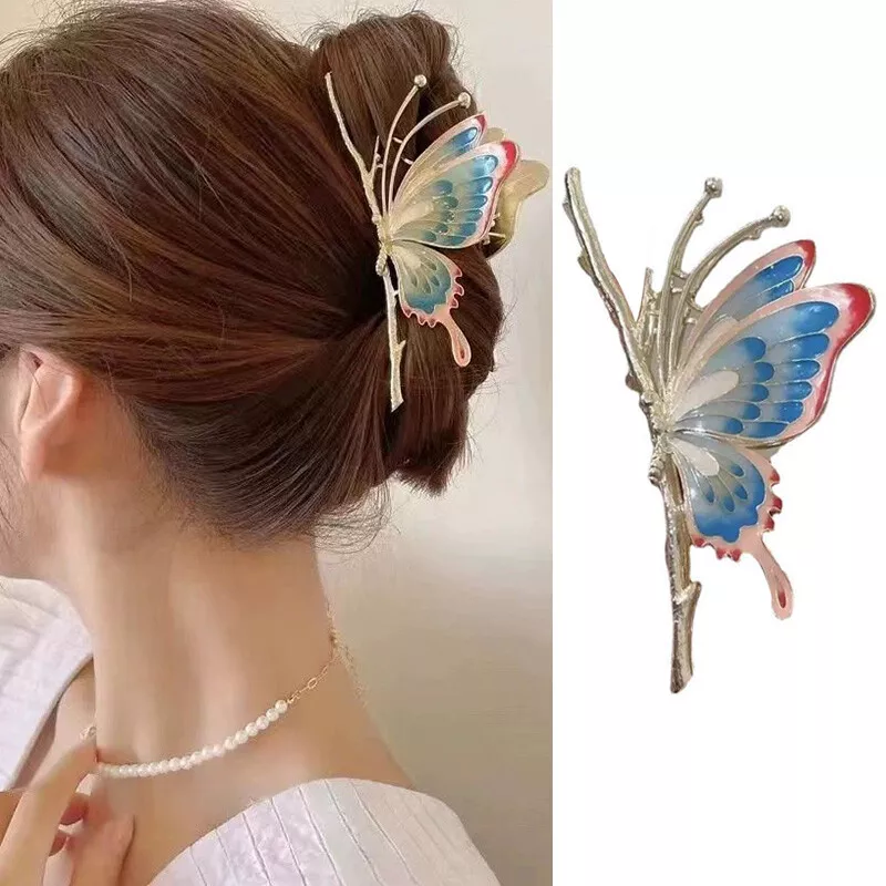 How to 90's hairstyle butterfly clips - YouTube