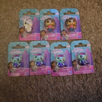 NEW Set of 7 Dreamwork's Gabby's Dollhouse Mini Figures Mercat Pandy Gabby. Q