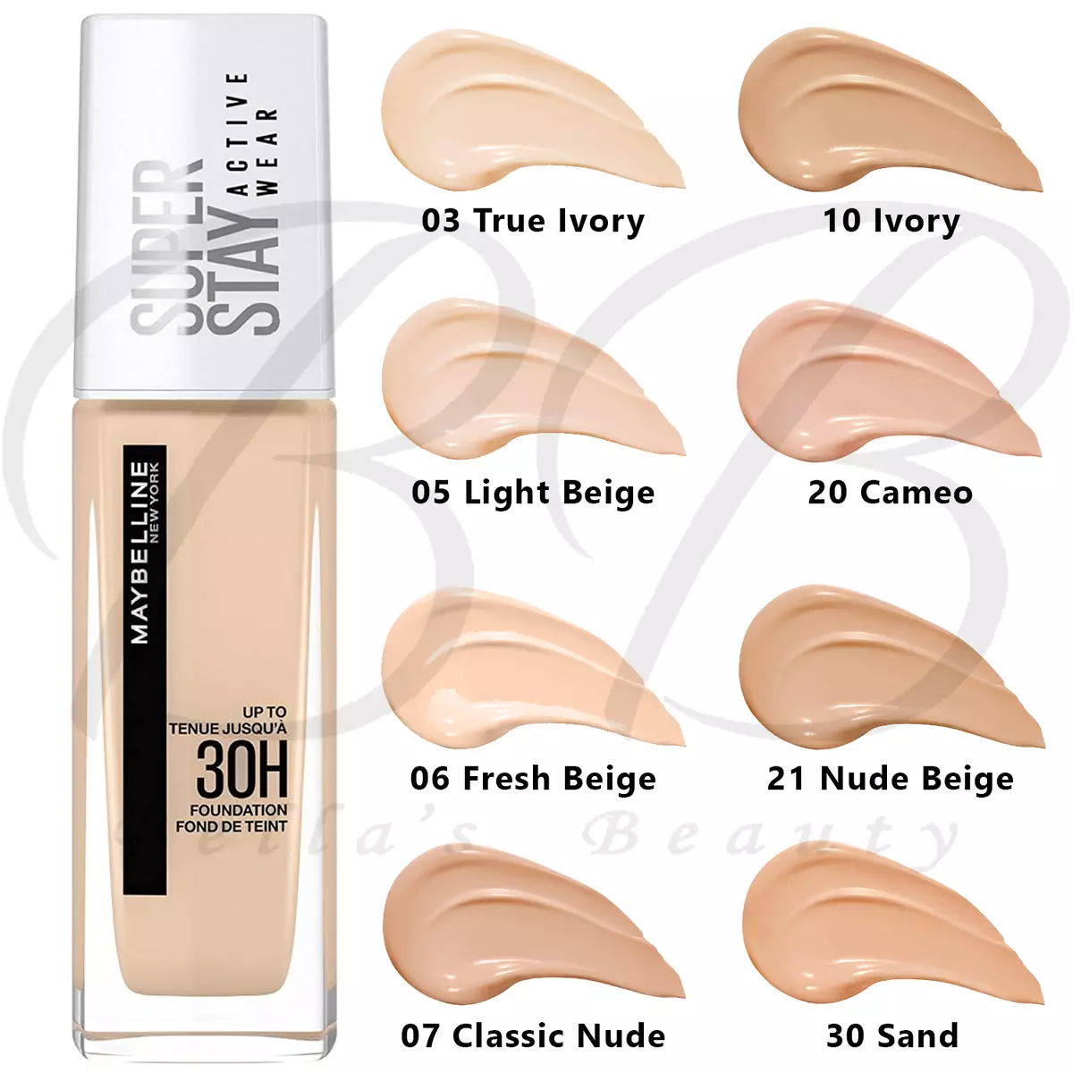Superstay foundation deals shades