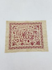 Vintage Franz&ouml;sisches Kreuzstichmuster 66x62cm