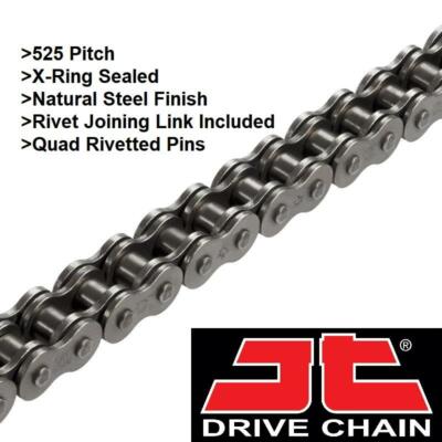 jtgajj‘ Kawasaki ZX6R G1-J3 98-02 JT X1R Heavy Duty X-Ring Chain 525x108