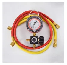 Hvac 1-way Manifold Gauge HS-470A-R410 Single Gauge for R410 with 2pcs Hose