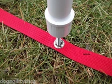 Dog Agility Equipment-24" Weave Pole Placer for 12 Dog Agility Weave Poles-red