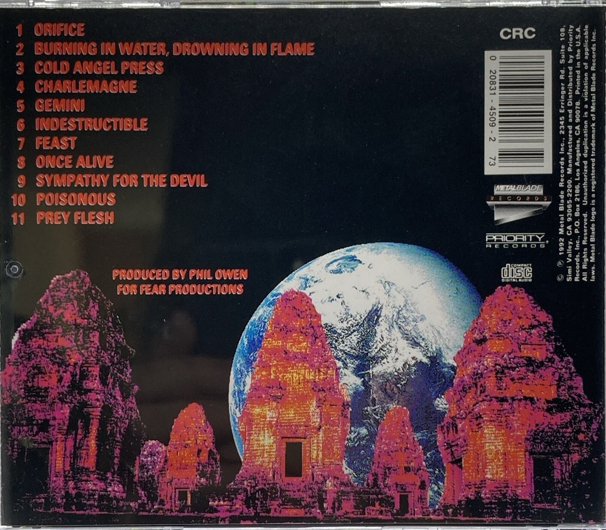 Burning in Water, Drowning in Flame By Screw (CD 1992) | eBay