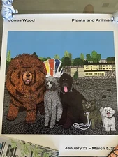 JONAS WOOD Lithograph Poster Plans And Animals 2022
