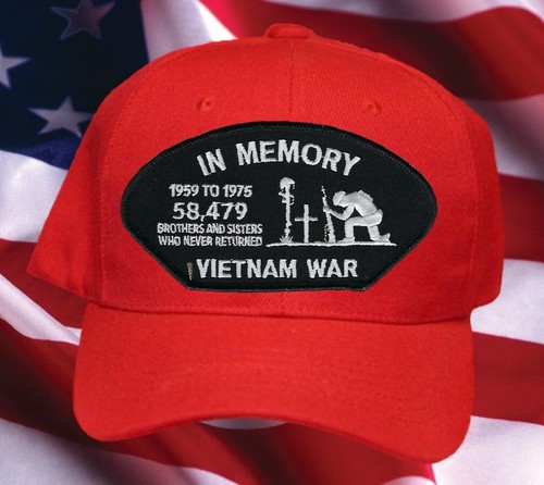 IN MEMORY POW KIA VIETNAM HAT PATCH CAP US MARINE ARMY NAVY AIR FORCE USCG - Picture 3 of 26