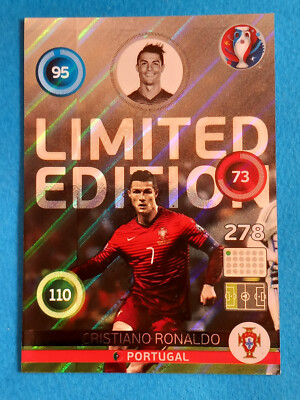 RONALDO FOOTBALLERS PANINI ADRENALYN XL FIFA EURO 2016 CARD LIMITED EDITION