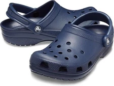 Crocs Classic Clog Unisex Slip On Shoe Ultra Light Water Friendly Sandals-Navy
