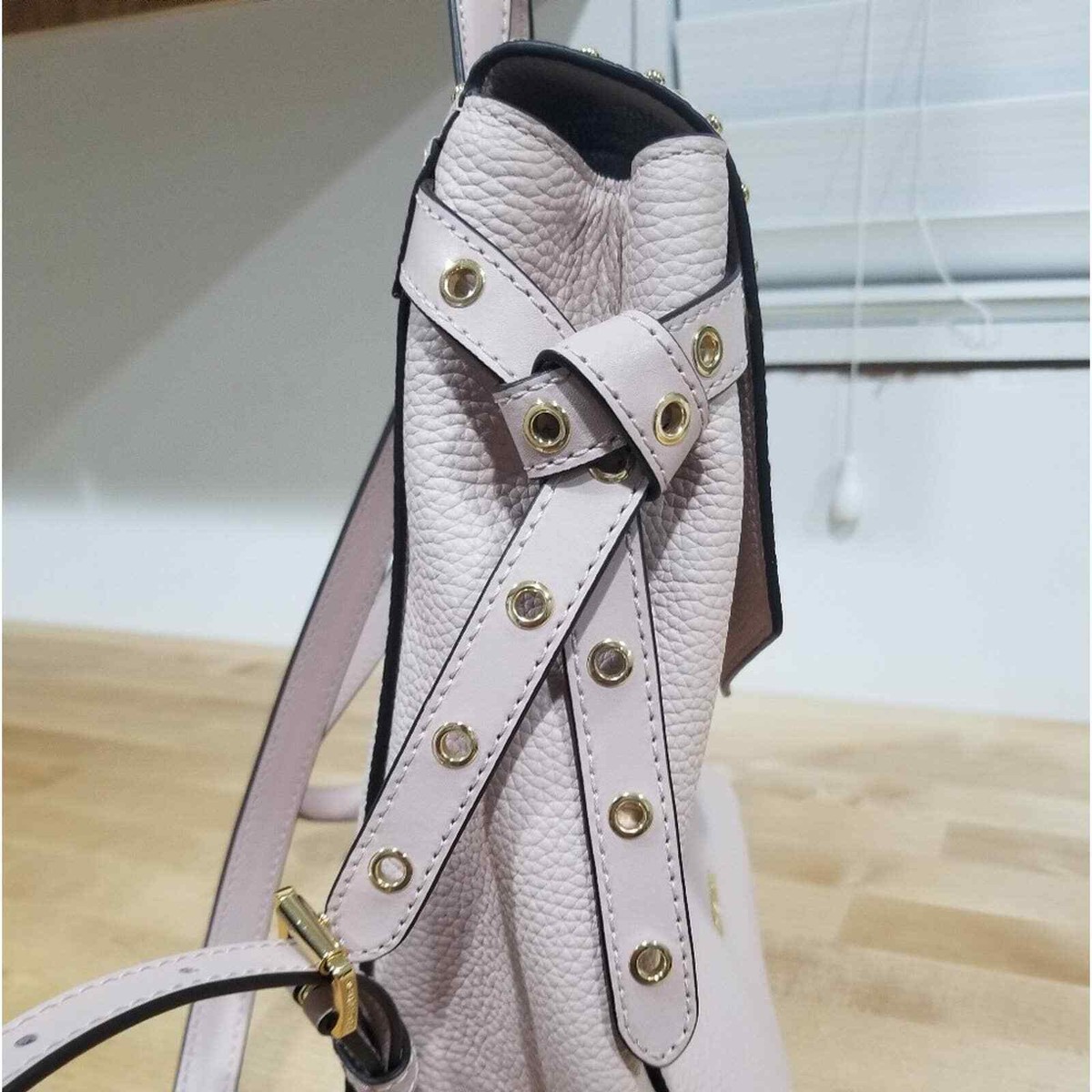 bristol medium studded leather backpack soft pink Michael Kors Bristol Pink Studded Backpack
