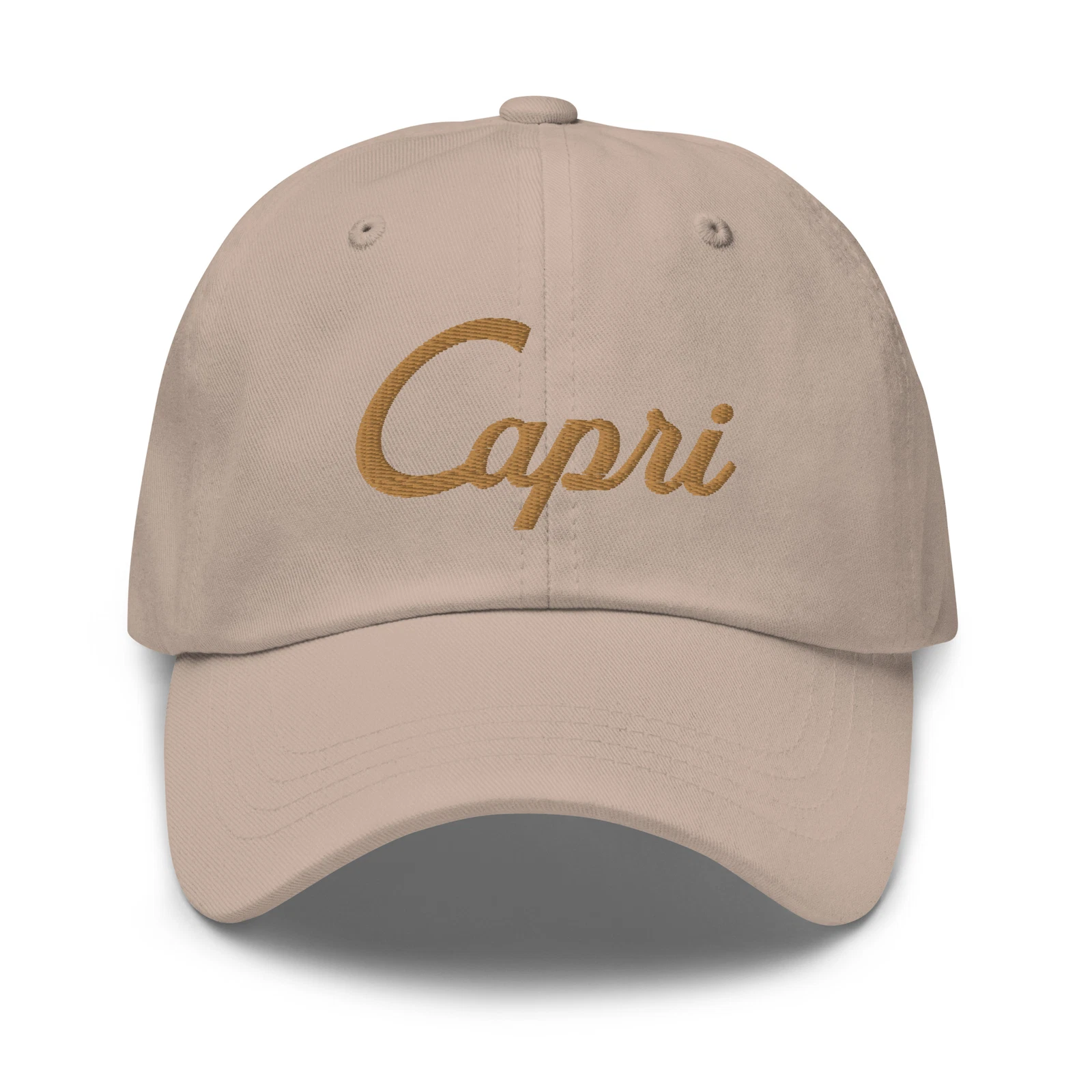 Capri Embroidered Dad Hat, Italy Cap, Baseball Cap