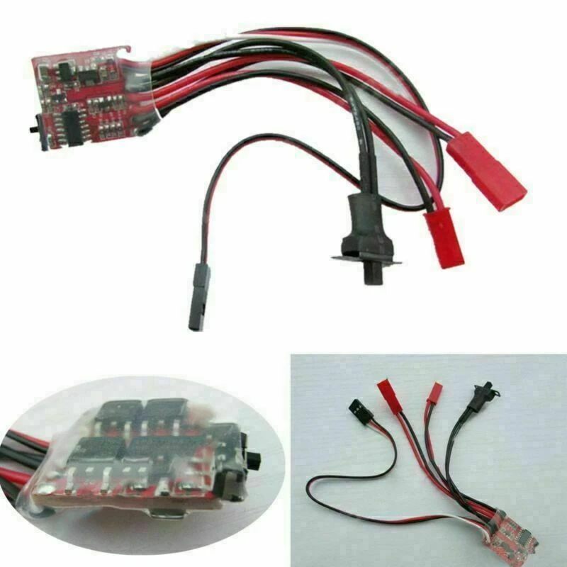 10A ESC Brush Motor Speed Controller Bi-directional für WPL B1 B24 C14 RC Auto - Bild 2 von 4