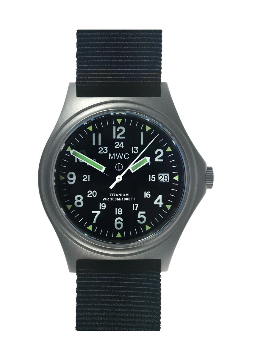 MWC 300m 12/24D Titanium General Service Military Watch Quartz