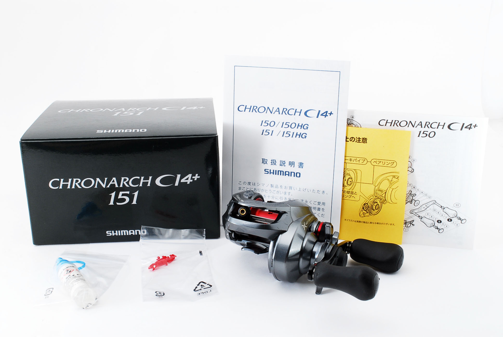 SHIMANO 17 Chronarch CI4+ 151 Left handed reel USED from Japan E911 SHIMANO 17 Chronarch CI4+ 151 Left handed reel USED from Japan E911