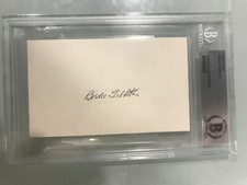 BIRDIE TEBBETTS 2020 HISTORIC AUTOGRAPHS CUT AUTO - BECKETT AUTHENTICATED BAS