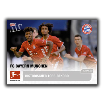Topps NOW Bundesliga 2019-20 - Card 175 Bayern München Historischer Tore-Rekord