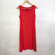 NWT Ann Taylor - Red-orange sleeveless rayon dress, XS
