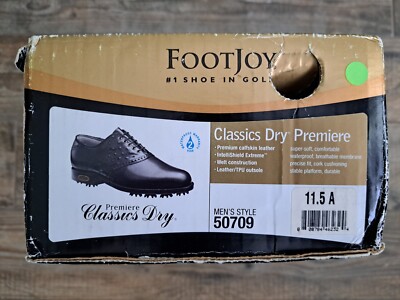 NEW Footjoy Classics Dry Premiere Mens Golf Shoes 50709 BLK/BLK