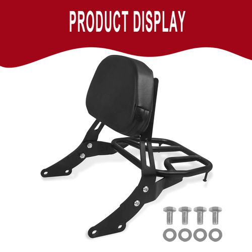 Rear Sissy Bar Passenger Luggage Rack Backrest For Bonneville T100 T120 2017-22 - Picture 3 of 10