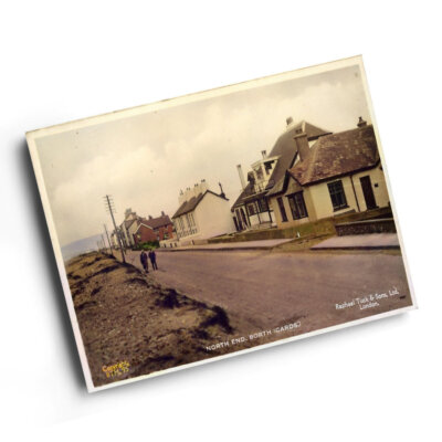 A6 PRINT - Vintage Wales - North End. Borth (Karten.) (ac)