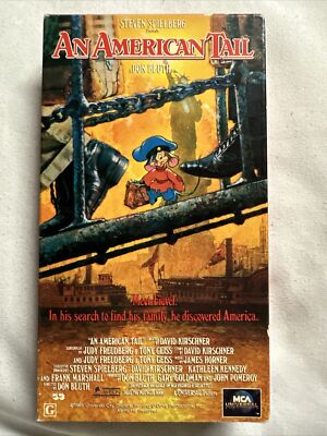 1990 AN AMERICAN TAIL DON BLUTH  VHS Tape, COMPLETE/TESTED SEE PHOTOS (VHS82)