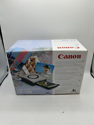 BRAND NEW OPEN BOX Canon Card Photo Printer CP-100 EVERYTHING IN BOX SEALED #a3