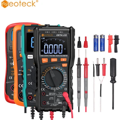 Neoteck Digital Multimeter Messgerät AC DC Strommesser Voltmeter Amperemeter