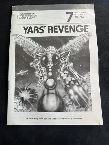 Yar’s Yars Revenge Atari 2600 VCS PAL With Manual Working COMPLETE - Picture 6 of 13