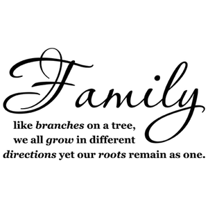 family tree together love quote vinyl wall decal sticker art words