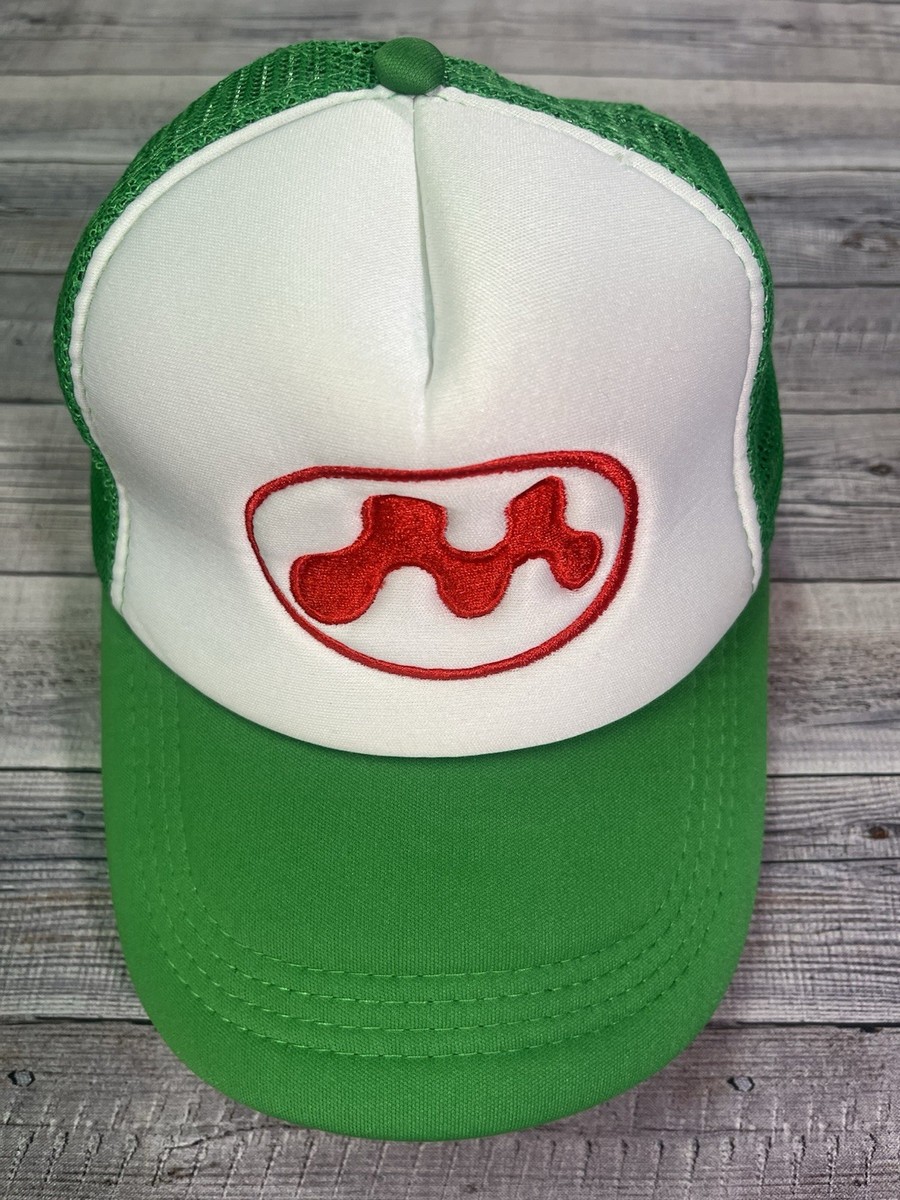 Mowalola Puff Puff Trucker Hat Green And White SnapBack OSFM | eBay