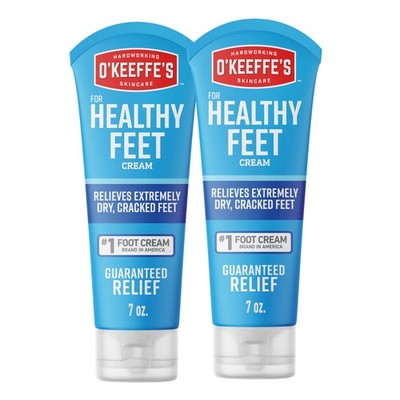 Foot Cream Healthy Feet 7 oz 2 Pack Cracked Dry O Keeffe s OKeeffes Tube Relief