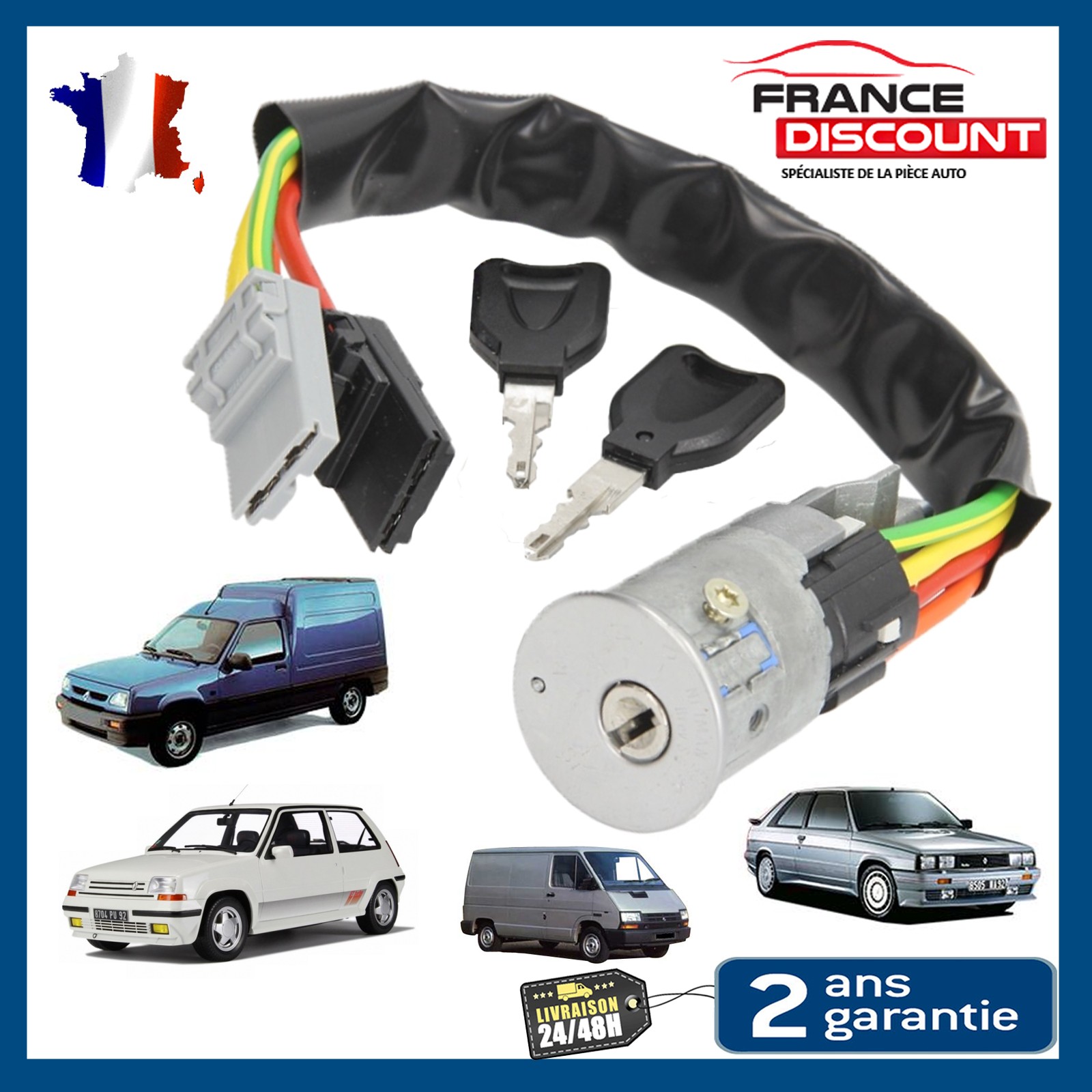 Antivol de direction bloqué sur Super 5 ? Changez pour ce neiman complet 1984-1996