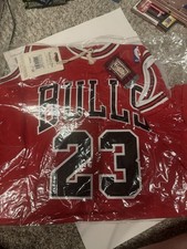 100 Authentic Michael Jordan Mitchell  Ness 97 98 Bulls Road Jersey Sz 56 3XL