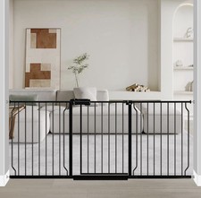 Fairy Baby Gate 66-71.5  Wide 31  high Walk Through Pressure Mounted No Drill