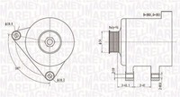 Lichtmaschine Generator Lima Magneti Marelli 063731509010 12V FüR Fiat Scudo Bus