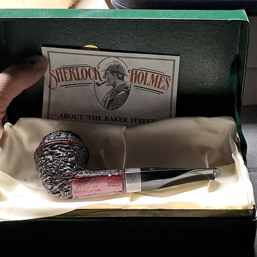 Peterson Sherlock Holmes Billiard Tobacco Pipe Republic of Ireland Original Box