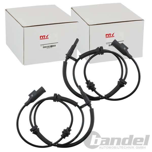 2X NTY ABS-SENSOR Raddrehzahl Vorne Passend FüR Fiat 500X Jeep Compass Renegade-image