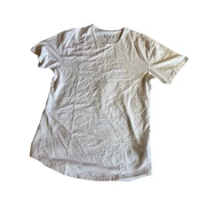 NWT Men's Bylt Drop Cut Signature Shirt, White, Size M