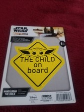 Star Wars The Mandalorian The Child on Board Decal Yellow-FREE SHIPPING   