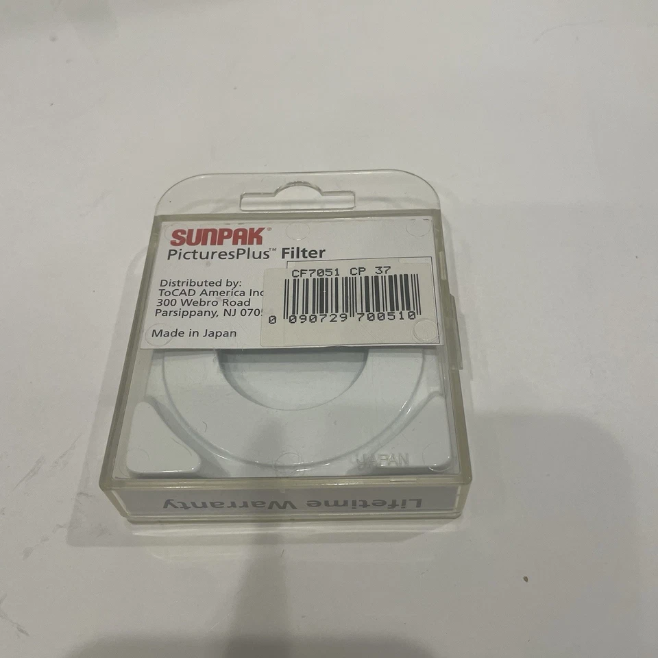 SUNPAK 37mm CPOL CF-7051-CPL Circular Polarizer Lens Filter with Box EXCELLENT - Image 2 of 4
