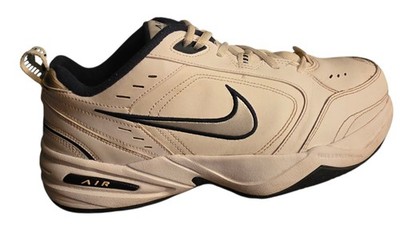 Nike Air Monarch IV White Navy Training Shoe Men 10 416355 Classic Dadcore 