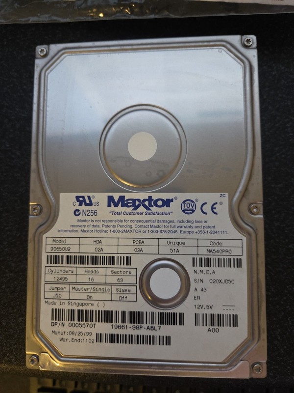 Maxtor 90650U2 IDE 6.4GB
