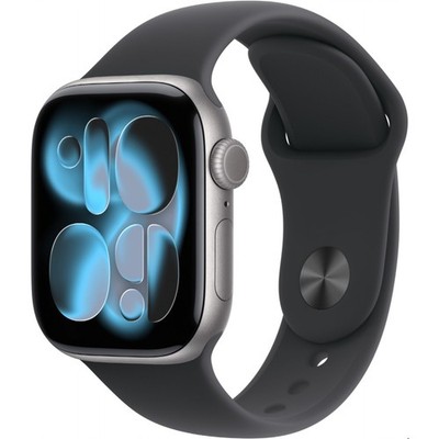 Apple Watch Series 11 Sportband M/L 42mm Aluminium Case GPS space grau/schwarz