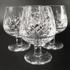 4 Tyrone Crystal Rosses Brandy Snifters Glasses 5.25 In Tall Cut Crystal Ireland