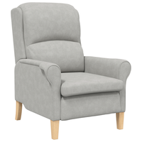 Sessel Wohnzimmer Polstersessel Relaxsessel Hellgrau