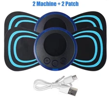 Mini EMS Neck Massager for Cervical Pain Relief Shoulder Relaxation Portable