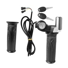 48V Half Twist Throttle with LED Display Grip Lock Key Set, Electric Scooter 
