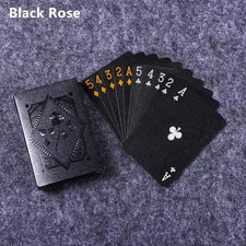 Diamond Waterproof Black Golden Cards Plastic Poker Playing Hd Deck Of Cards