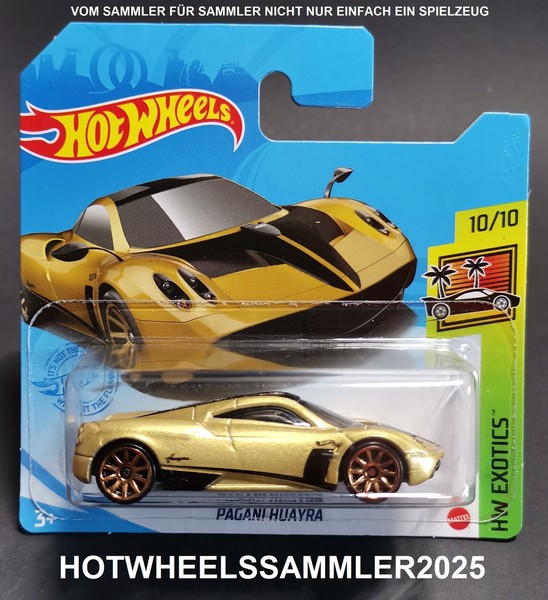 "Hot Wheels \"Pagani Huayra\" Hw Exotics GRY90-M521 Farbe Gold Ovp UngeÖFfnet Neu"-image