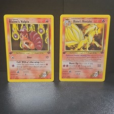 Pokemon TCG Gym Challenge Blaine's Vulpix 66/132 & Ninetales 21/132 Lot 2